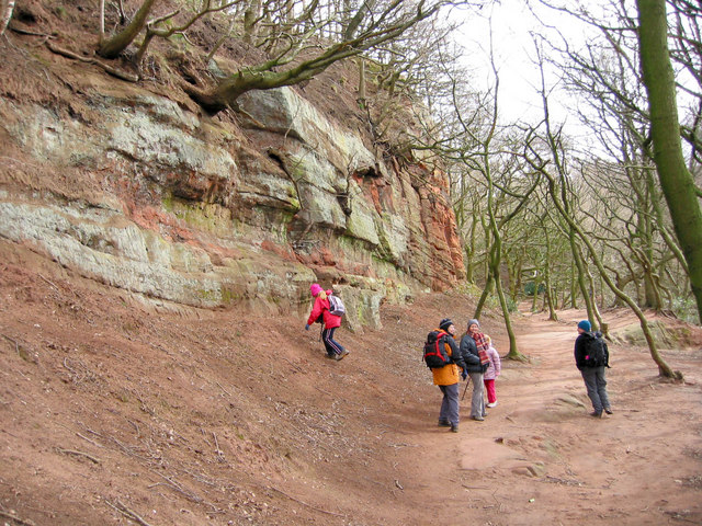 Walking on the Sandstone Trail - geograph.org.uk - 734044