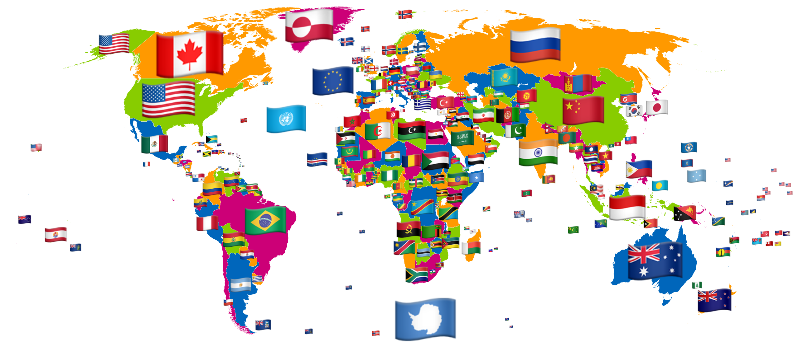 flag of the world map File World Map With Flags Emoji Version Png Wikimedia Commons flag of the world map