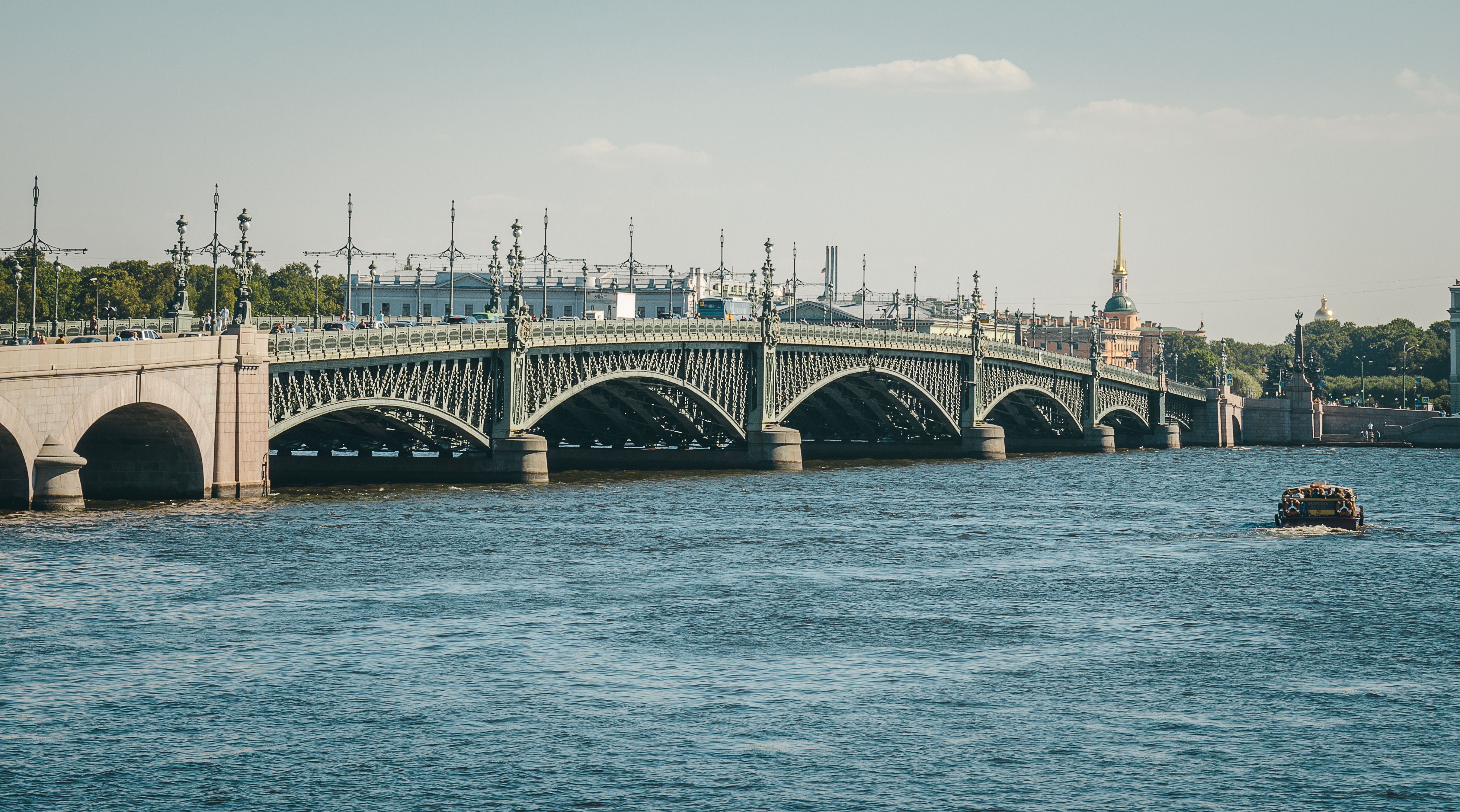 Нева Троицкий мост