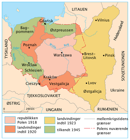 File ポーランドの第1次世界大戦から第2次世界大戦にかけての領土変遷 Png Wikimedia Commons