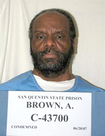 Albert Greenwood Brown Convicted rapist and murderer scheduled to be executed by lethal injection at San Quentin, California.