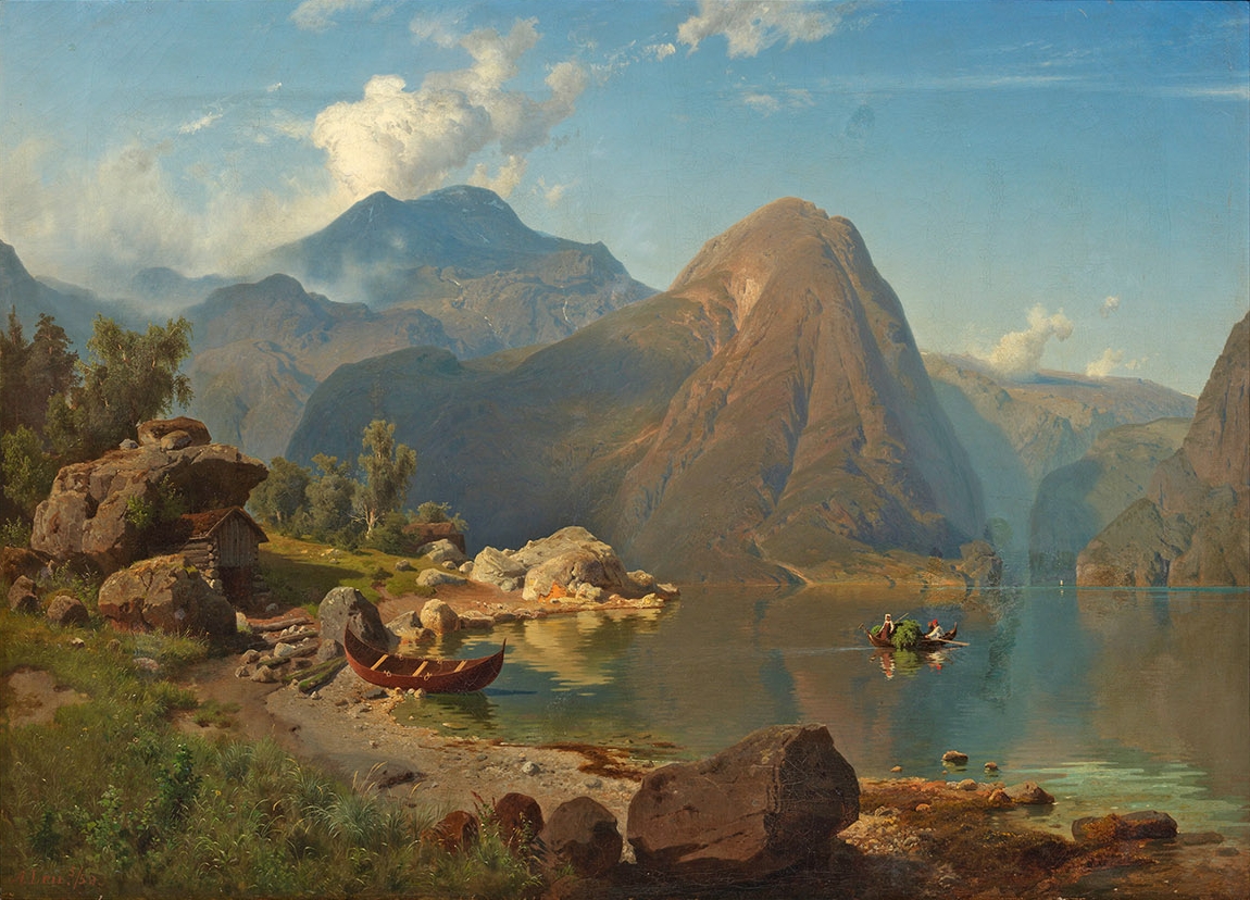 File:August Leu Blick auf den Königssee 1850.jpg - Wikimedia Commons