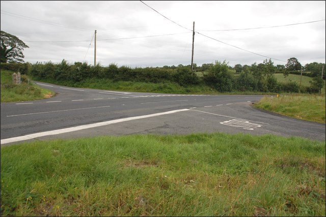 File:Ballievey crossroads near Banbridge - geograph.org.uk - 529737.jpg