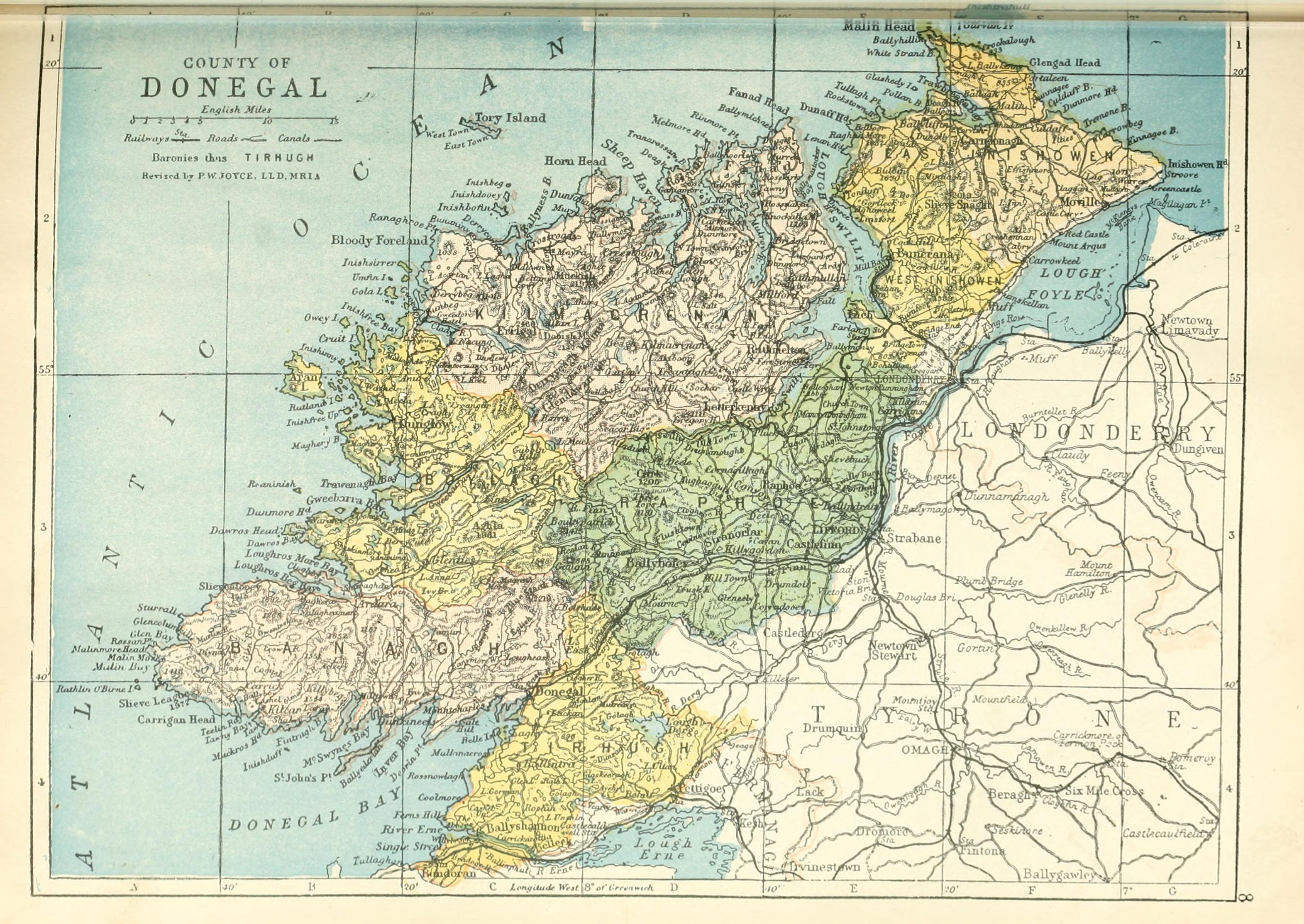 Map Of North Donegal Raphoe North - Wikipedia