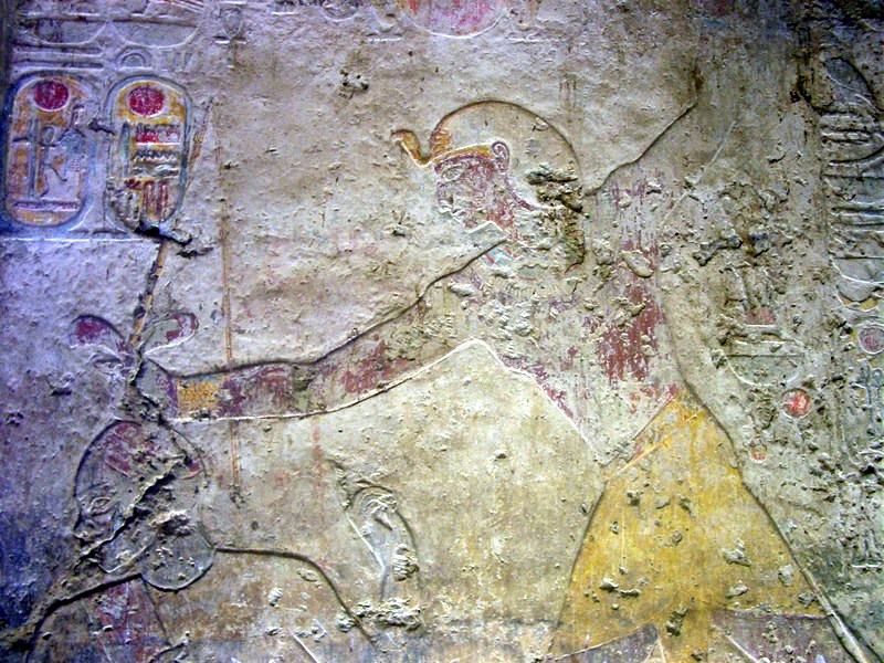Beit el-Wali Beit_el-Wali_relief_of_Ramesses_II_smiting_an_enemy_by_John_Campana
