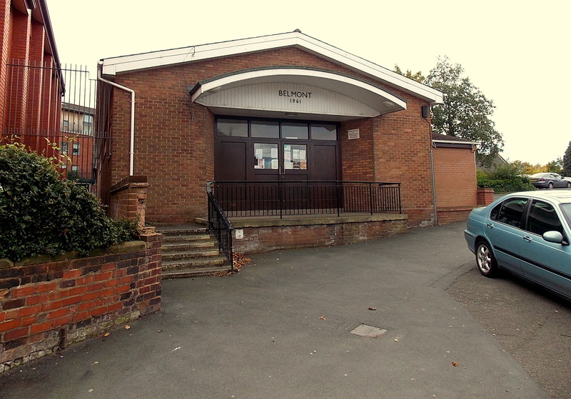 Small picture of Belmont Community Hall courtesy of Wikimedia Commons contributors