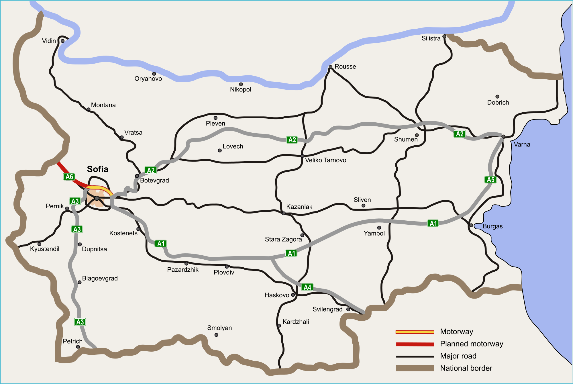 Болгария карта стара загора