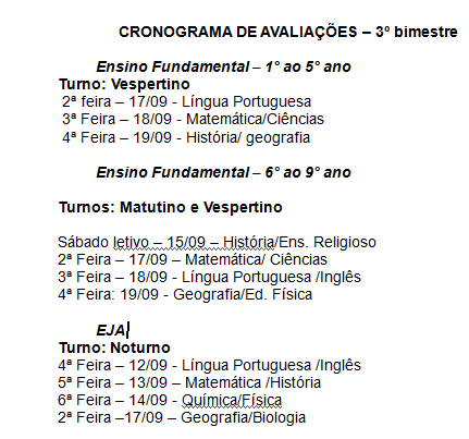 Avaliação de matemática 1º Ano EF - 3º bimestre