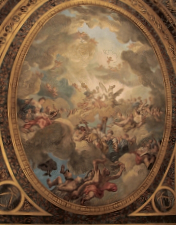 Ceiling of the opera, painted by Louis Jean-Jacques Durameau