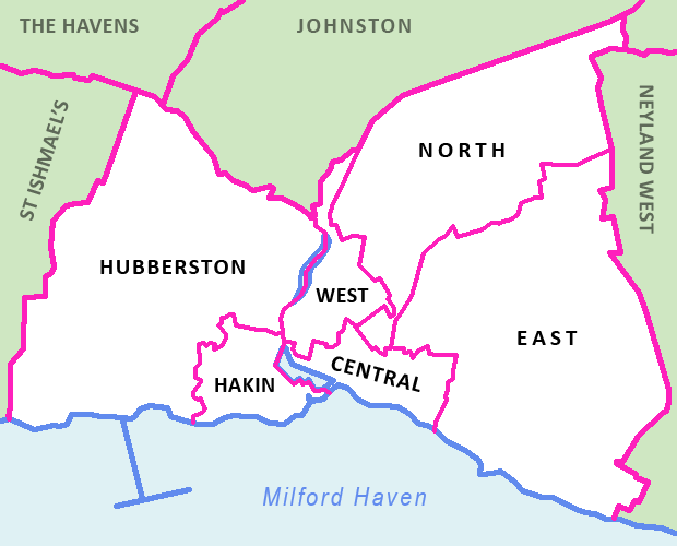 File:Electoral wards in and surrounding the town of Milford Haven, Pembrokshire.png