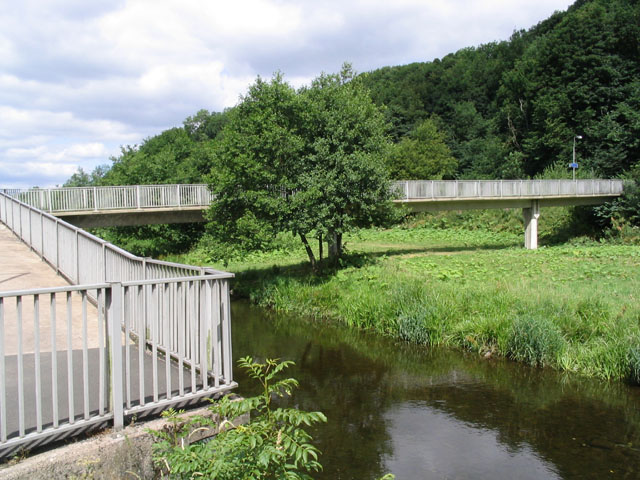 File:Footbridge over the River Gala - geograph.org.uk - 207488.jpg