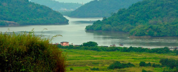 The Ulhas River, as seen from Ghodbunder