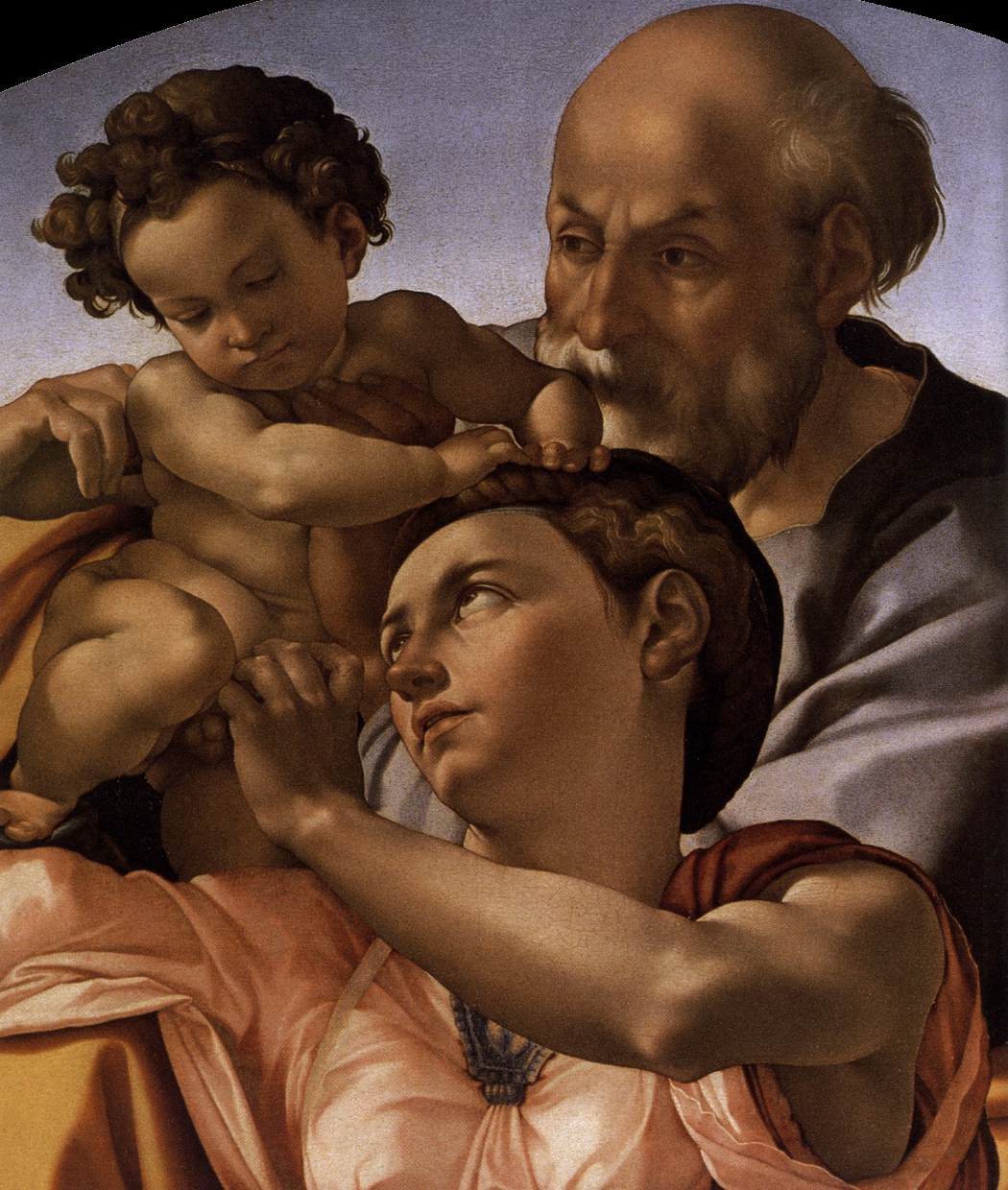 the holy family michelangelo