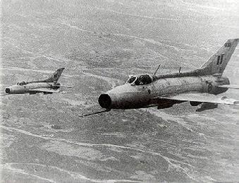 Indian Air Force MiG-21s during the war.