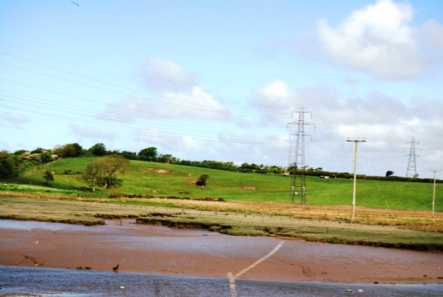 File:Pylons across the River Mite - geograph.org.uk - 1332086.jpg