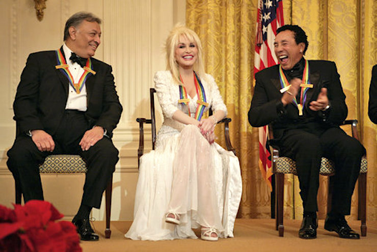 File:Zubin Mehta laughs with singers Dolly Parton and William Smokey Robinson during a reception for the Kennedy Center honorees.jpg