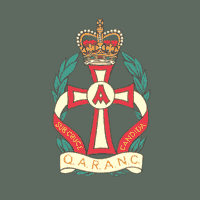 rot/grau Queen Alexandra´s Royal Army Nursing Corps,QARANC 65x90mm 