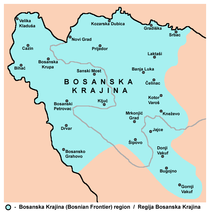 bosanska dubica karta Bosanska Krajina   Wikipedia bosanska dubica karta