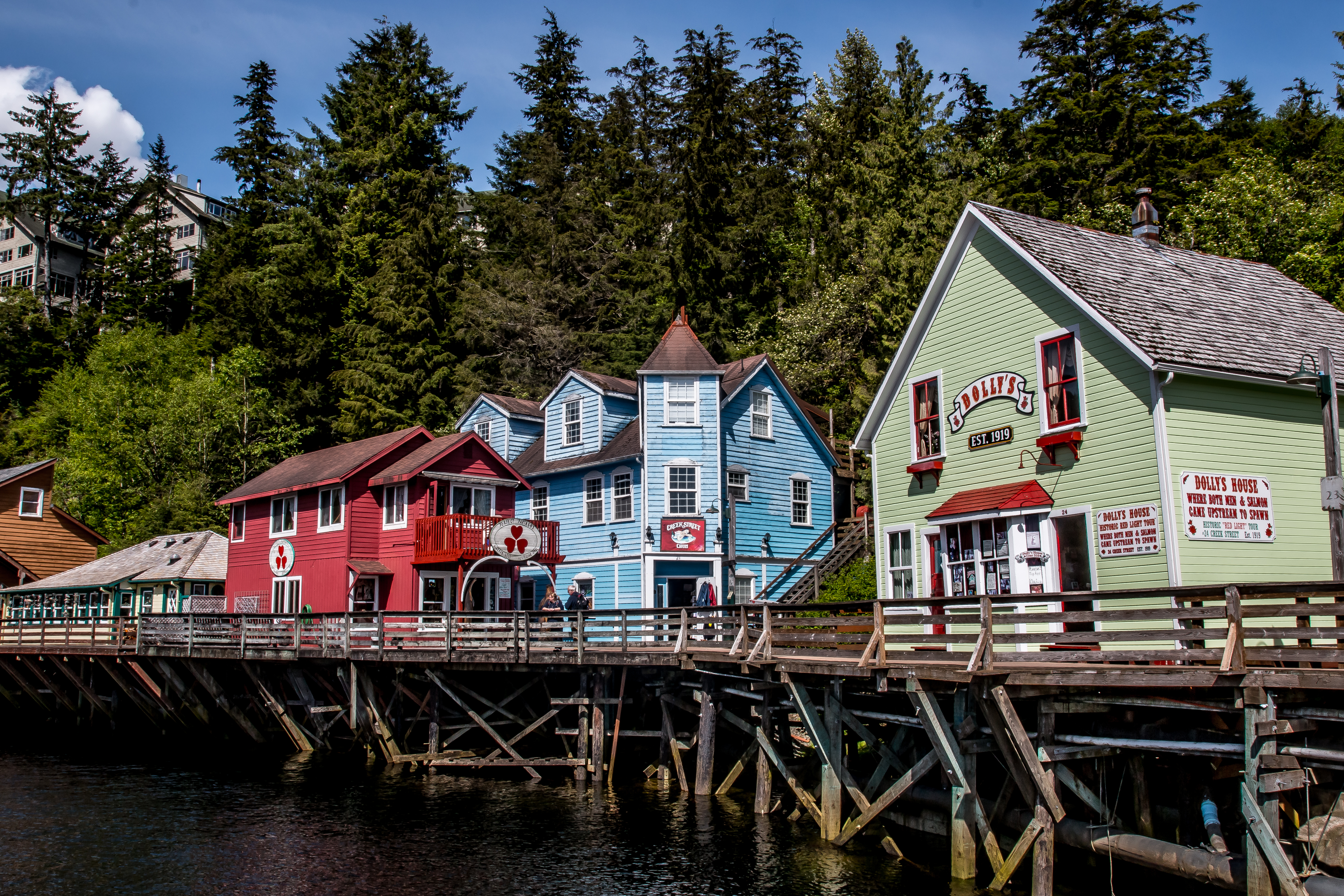 Аляска 2. Creek Street, Ketchikan, Alaska. Кетчикан индейцы Аляска. Природа у города Кетчикан. Кетчикан зимой.