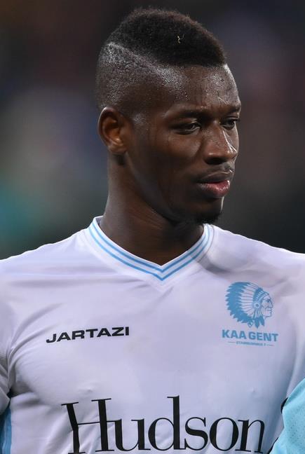 Coulibaly with [[K.A.A. Gent|Gent]] in 2016