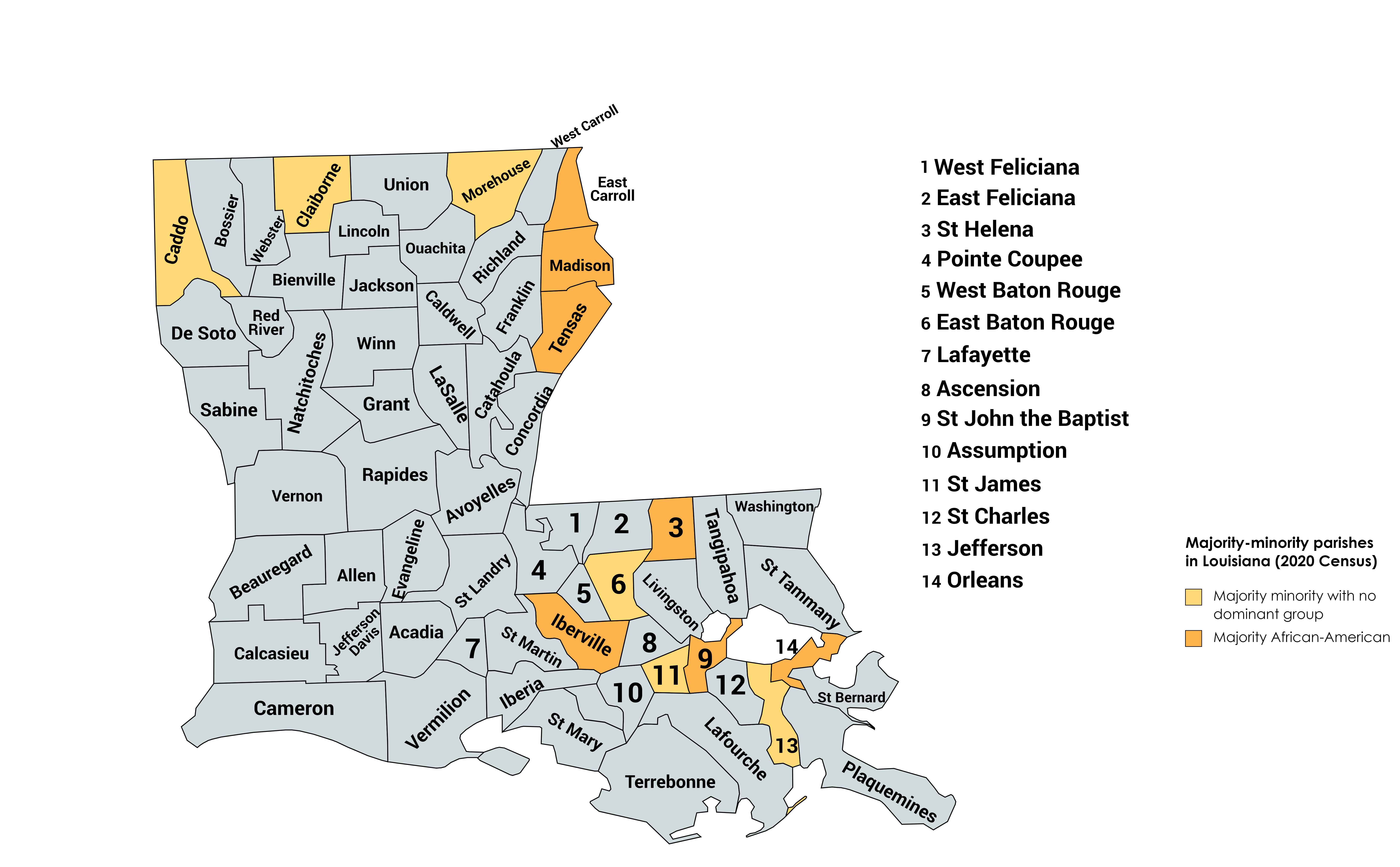 Karl Malone - 64 Parishes