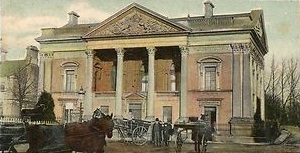 The Old Courthouse in Lisburn, as built in 1884 by Sir Richard Wallace, 1st Baronet. Demolished 1971 Old Courthouse, Lisburn.jpg