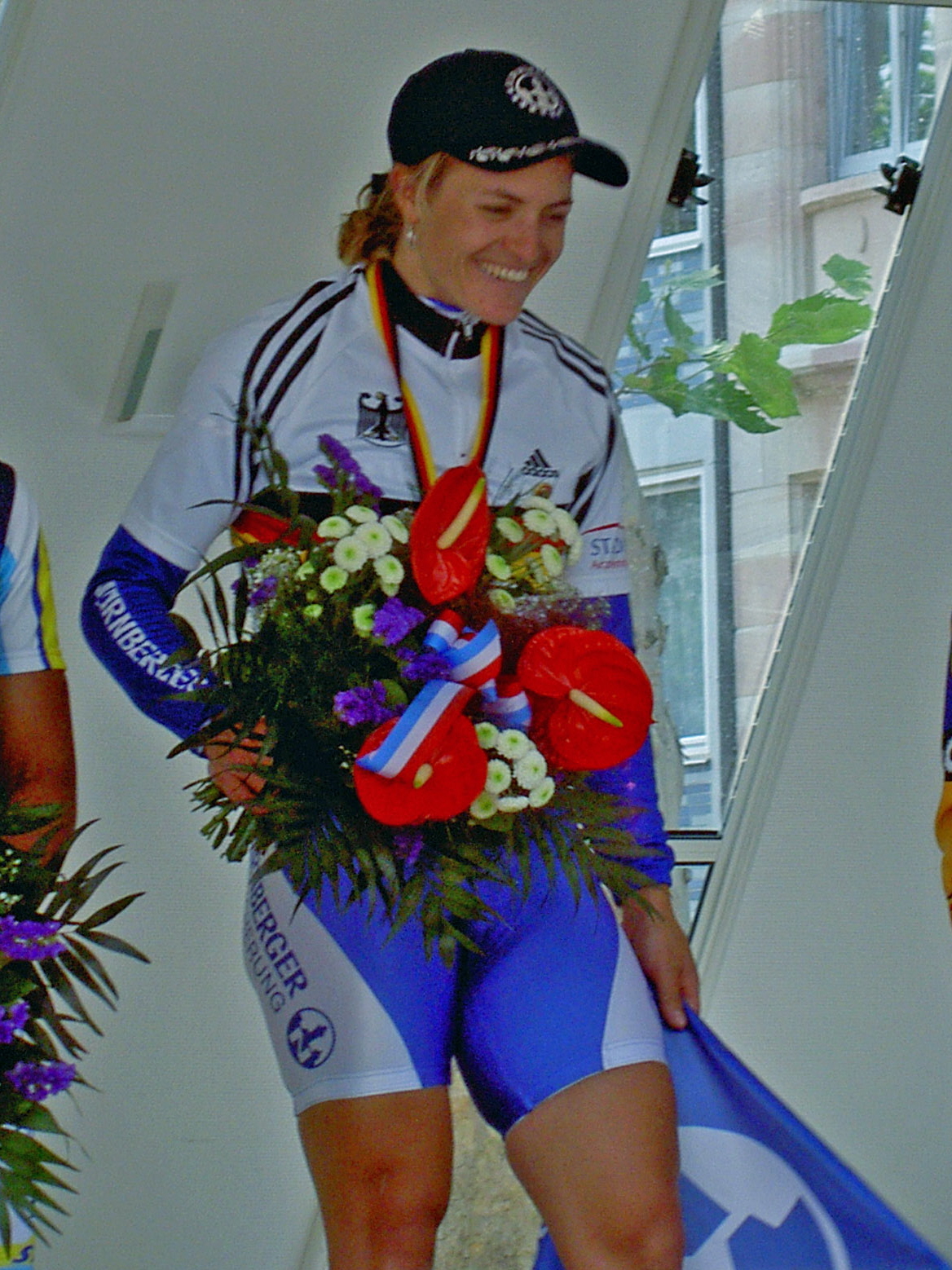German cyclist Regina Schleicher at 2005