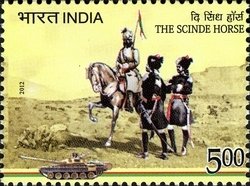 The 14 Horse  is an armoured regiment in the Armoured Corps of the Indian Army. The regiment, known before independence as the 14th Prince of Wales's Own Scinde Horse was a regular cavalry regiment of the Bombay Army, and later the British Indian Army.