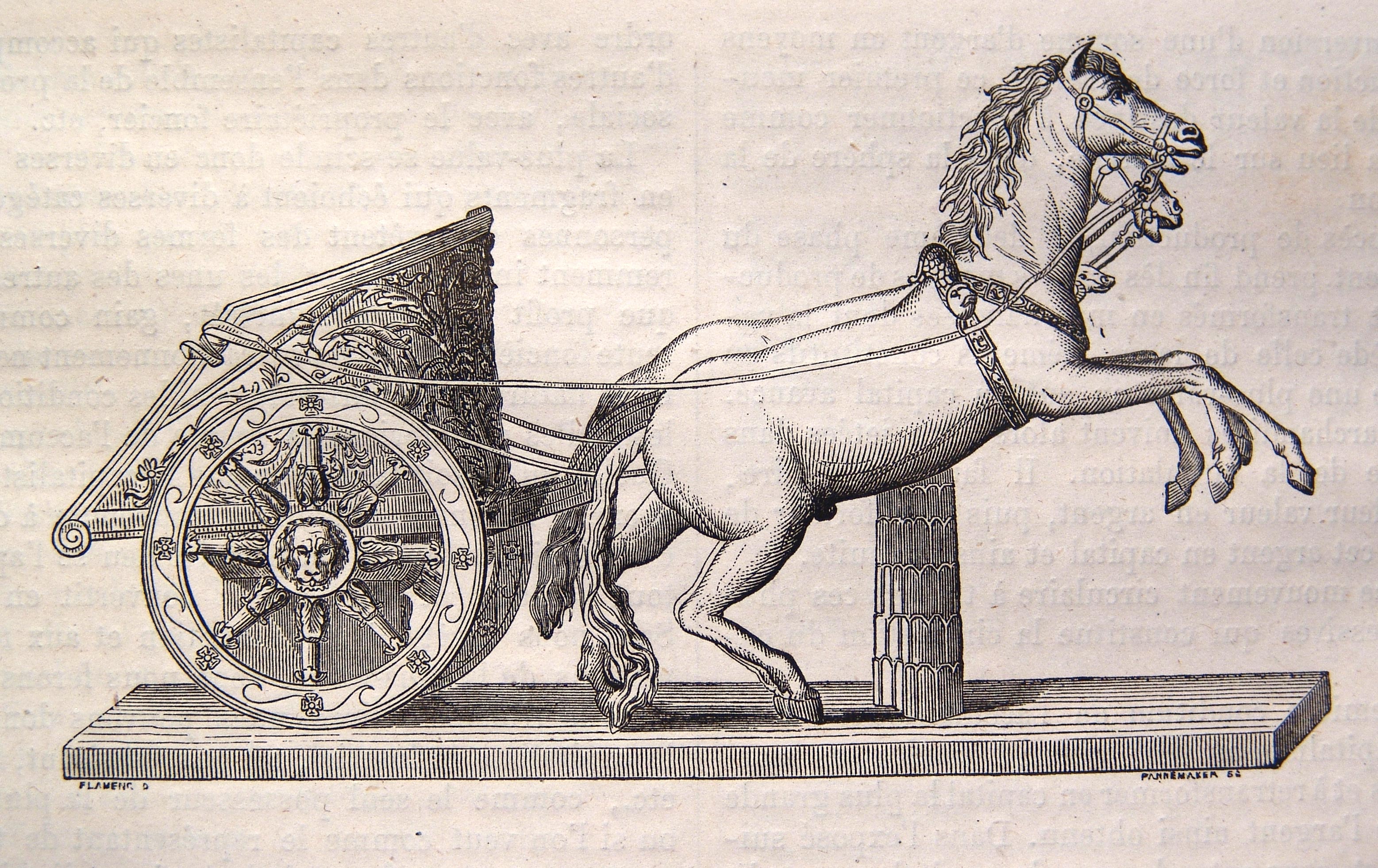 Цезарь на колеснице в Риме