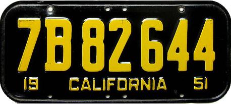 File:1951 California license plate 7B 82 644.jpg