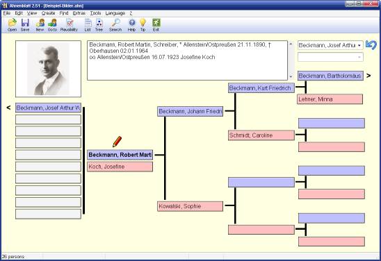 Ahnenblatt Portable screenshot