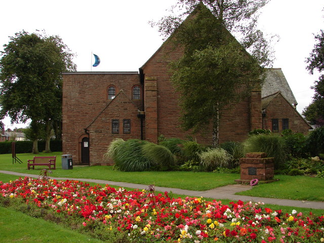 File:All Saints Church and Memorial Stone, Gretna - geograph.org.uk - 952706.jpg