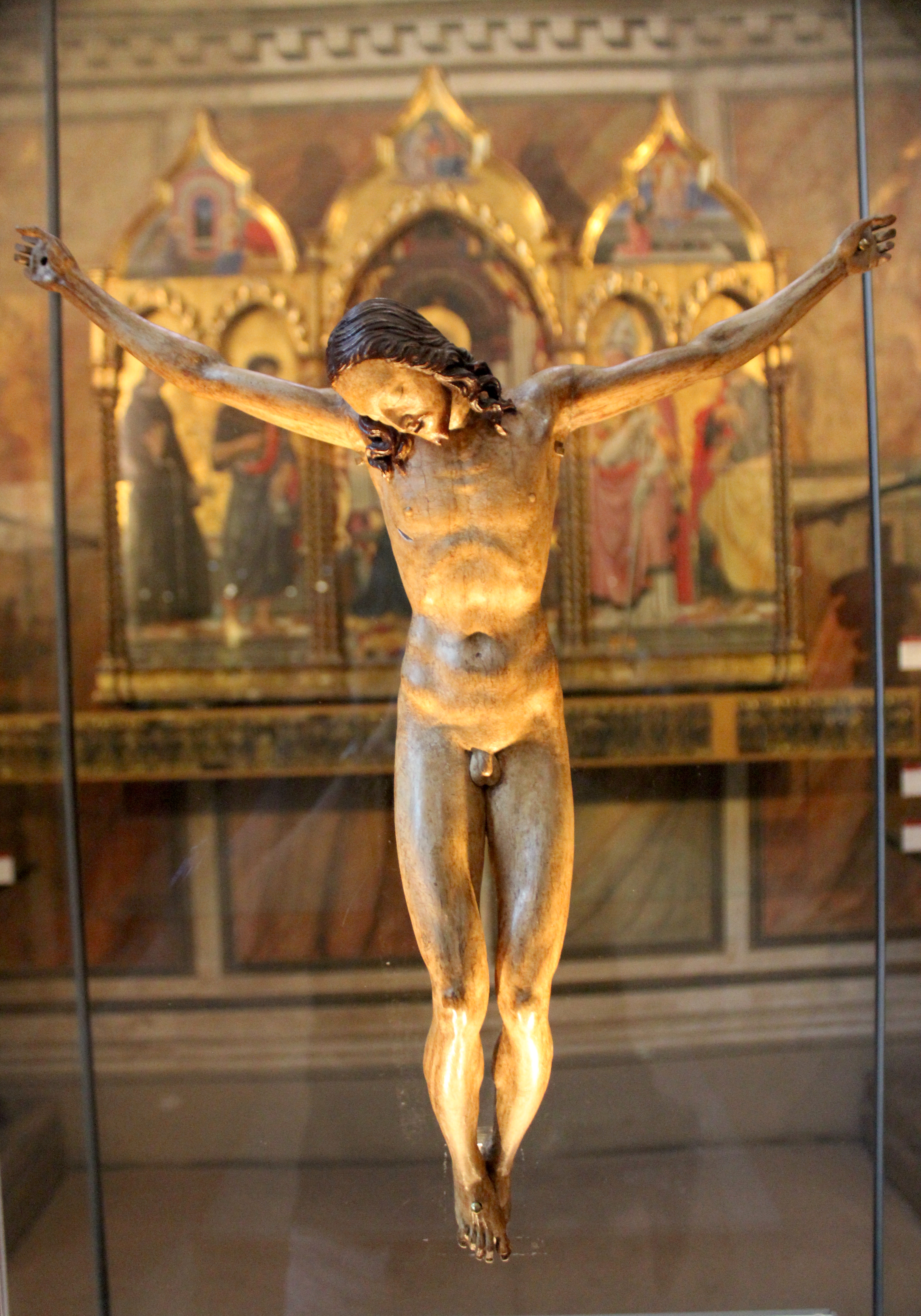 Распятие микеланджело. Микеланджело в Санто Спирито. Распятие Микеланджело Санто Спирито. Распятие церкви Санто-Спирито.