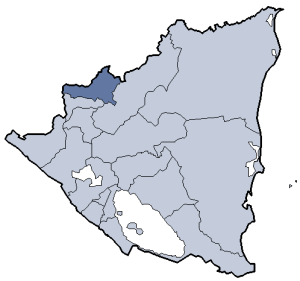 Location of Nueva Segovia department