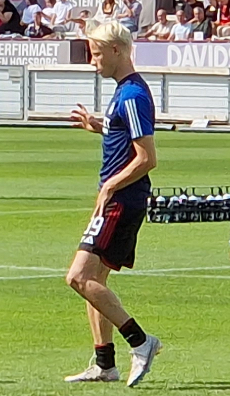 Oscar Højlund, Vejle Boldklub - FC København, 29. July 2023 (cropped)