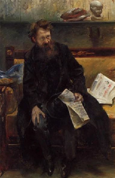 Peter Hille, by Lovis Corinth, 1902