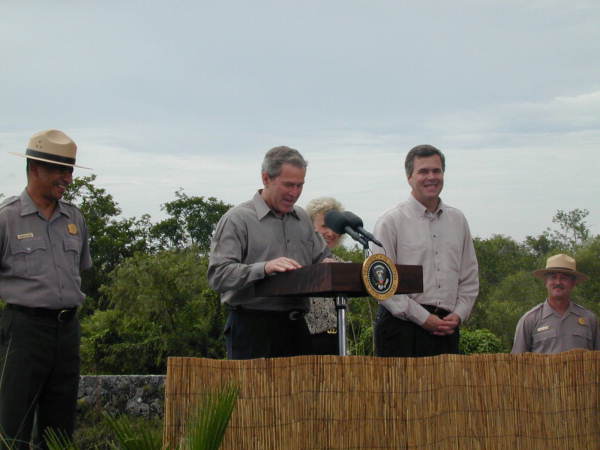 File:President George W. Bush announcing his commitment of support for the Everglades National Park.jpg