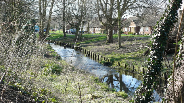 River Wandle at Beddington - geograph.org.uk - 1186263