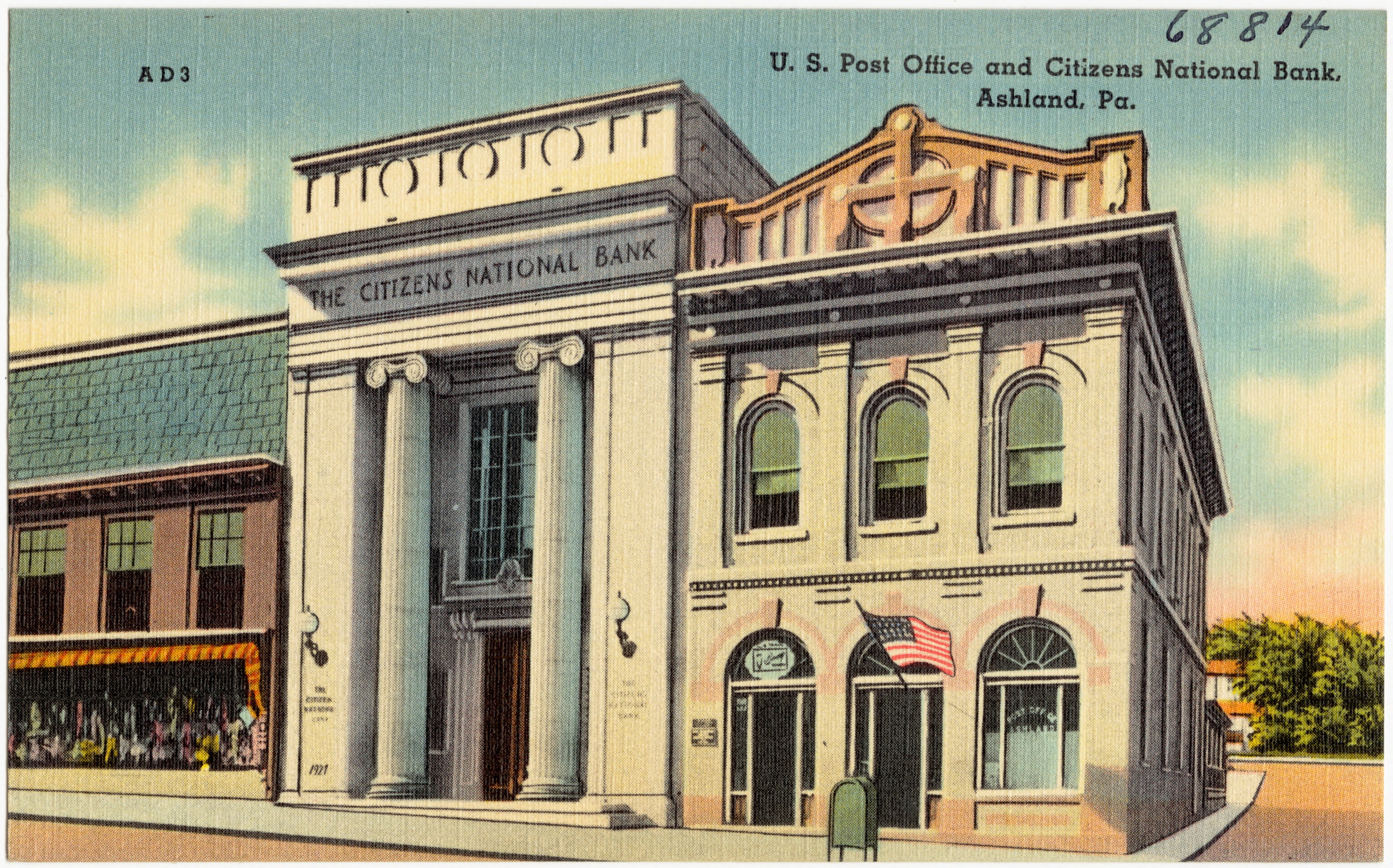 The bank is the post office. Old Post Office.