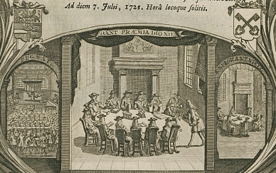 1721 PhD Ceremony at Leiden University (cropped)