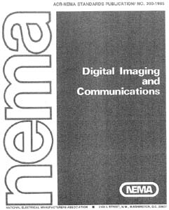Front page of ACR/NEMA 300, version 1.0, which was released in 1985
