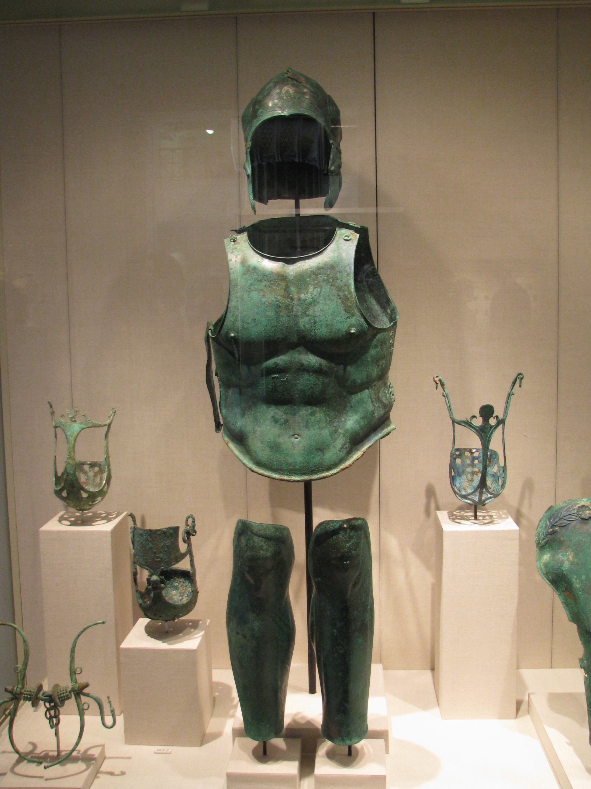 ancient spartan armor museum