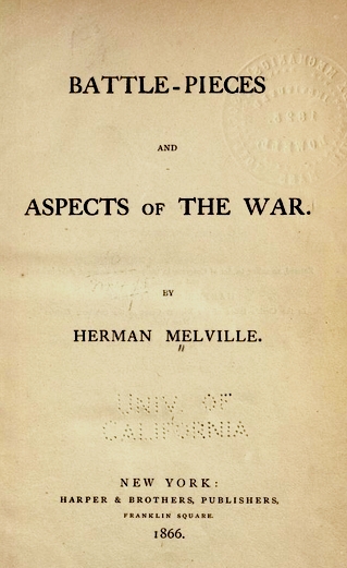 <i>Battle-Pieces and Aspects of the War</i> Poetry book by Herman Melville