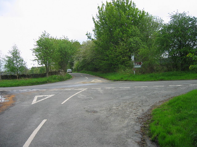 File:Crossroads near Slaley - geograph.org.uk - 171397.jpg