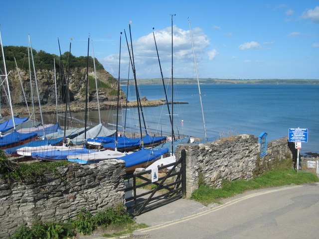 Dinghy park at Lower Porthpean - geograph.org.uk - 1973603