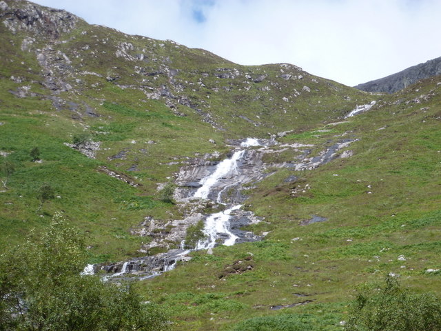 File:Glen Nevis, waterfall on south side of Ben Nevis - geograph.org.uk - 3397902.jpg