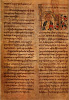 The oldest historiated initial known, full page view LeningradBede.jpg