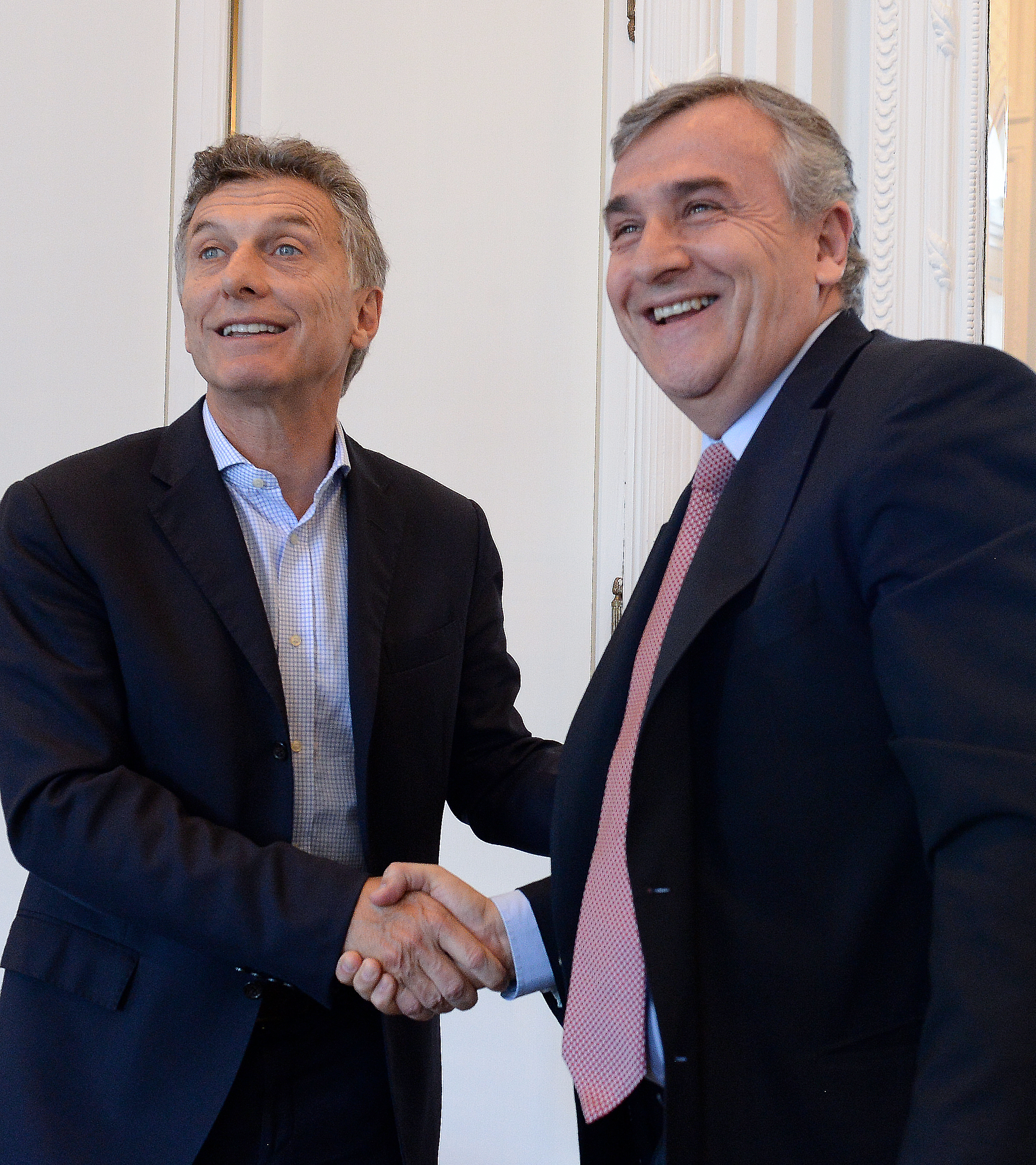 Morales junto a [[Mauricio Macri