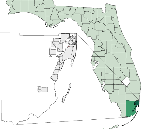 File:Map of Florida highlighting El Portal.png