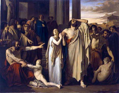 File:Oedipe et Antigone s'exilant de Thèbes Louis Duveau.JPG